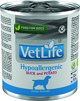 Farmina VetLife Hypoallergenic Консервы паштет 300г с уткой, картофелем при аллергии у собак фото, цены, купить