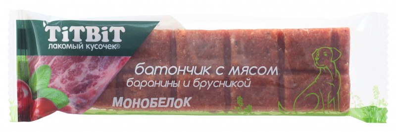 TiTBiT Батончик с Бараниной и Брусникой 40г фото, цены, купить