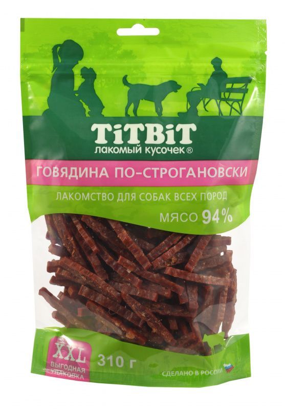 TiTBiT для собак Говядина по-строгановски 310г фото, цены, купить