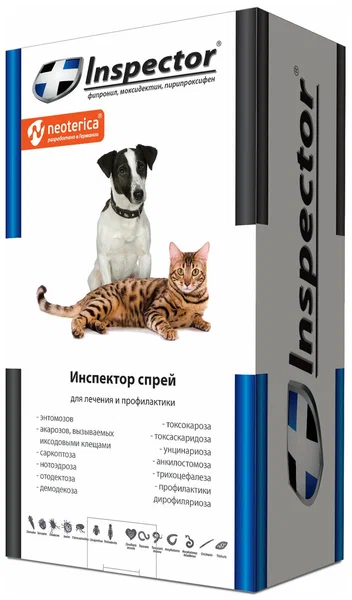 Спрей Inspector (Инспектор) для кошек и собак 100мл  фото, цены, купить