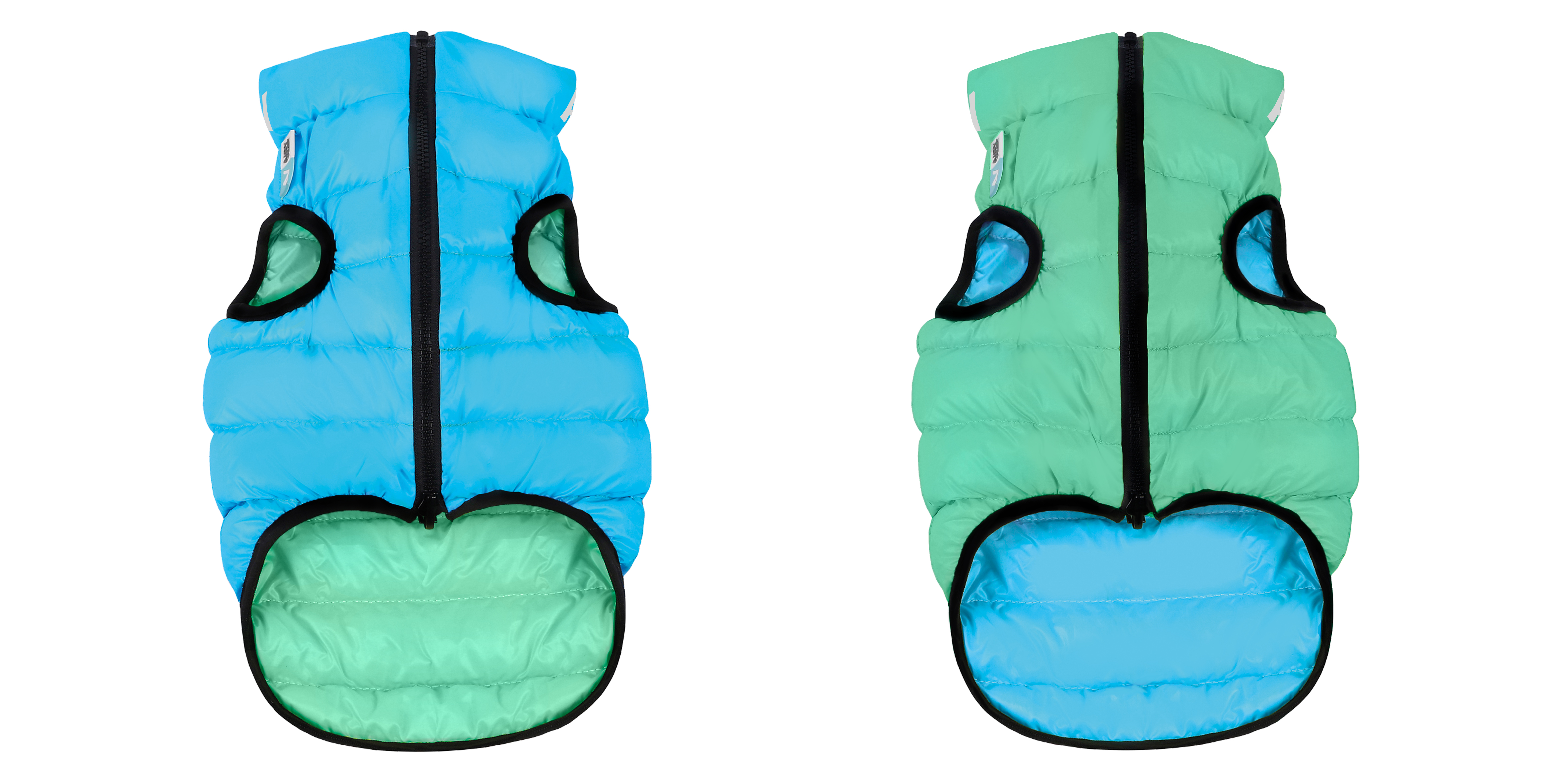 Жилет AiryVest LUMI двухсторонний Салатово-Голубой M40/45/50 фото, цены, купить