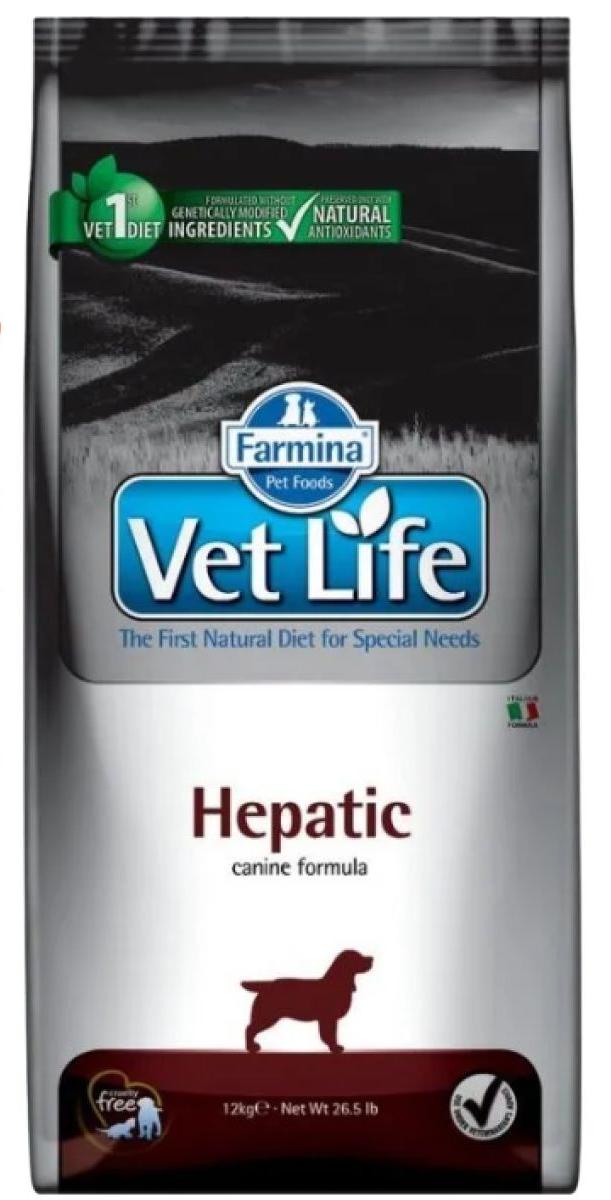 Farmina VetLife Hepatic при заболеваняих печени у собак 12кг фото, цены, купить