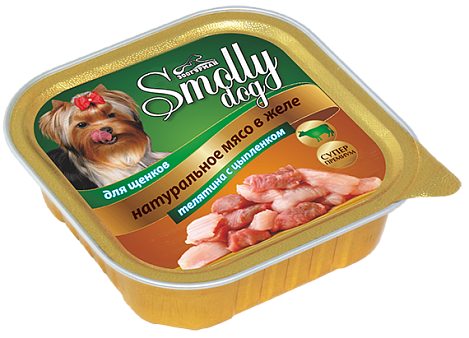 Smolly dog Телятина с цыпленком для щенков