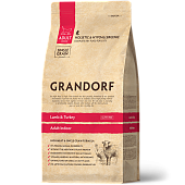 GRANDORF CAT Lamb&Turkey INDOOR для кошек с ягненком и индейкой 400г фото, цены, купить