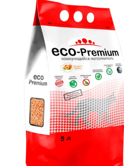 Наполнитель ECO Premium древесный Персик 5л-1,9кг фото, цены, купить