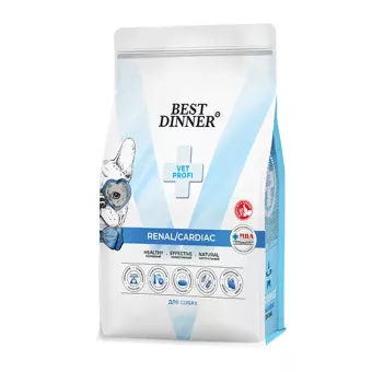 Best Dinner Vet Profi Renal/Cardiac при болезнях почек и сердца для всех пород собак 2кг фото, цены, купить