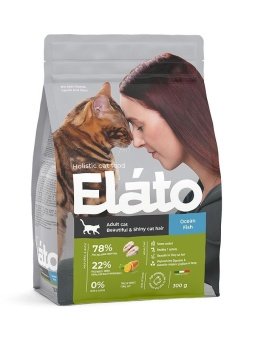Elato Holistic с рыбой для красивой кожи и шерсти у кошек 300г фото, цены, купить