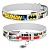Ошейник Collar Waudog кожа "Бэтмен1" паспорт, пряжка 20мм 29-38см белый фото, цены, купить