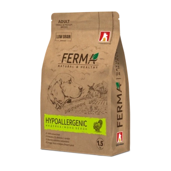 FERMA Hypoallergenic сухой корм для собак малых и средних пород индейка и моно белок 1.5кг фото, цены, купить