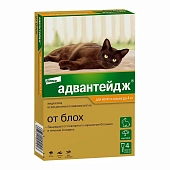 Адвантедж для кошек (1пип*0,4мл) до 4кг  фото, цены, купить