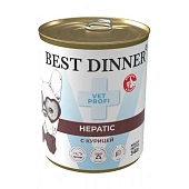 Best Dinner Vet Profi Hepatic консервы  для собак с курицей 340г фото, цены, купить