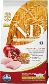 Farmina N&D LowGrain Neutered Chicken&Pomegranate  курица/ гранат для кастр. стерил.  кошек 1,5кг фото, цены, купить