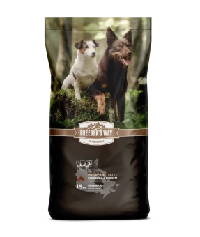 Breeder's Way Prestige полнорационный корм с говядиной и  рубцом 15кг фото, цены, купить