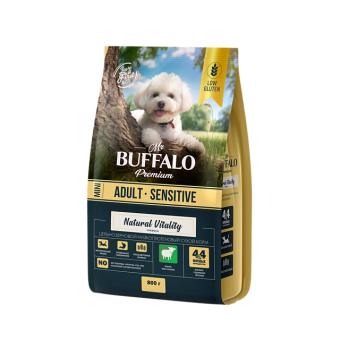 Mr.Buffalo ADULT MINI с ягненком для собак мелких пород 800 г фото, цены, купить