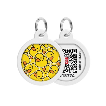 Адресник Waudog Smart ID "Уточки" 25 мм фото, цены, купить