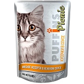 Puffins Picnic пауч 85г мясное ассорти в соусе для кошек фото, цены, купить