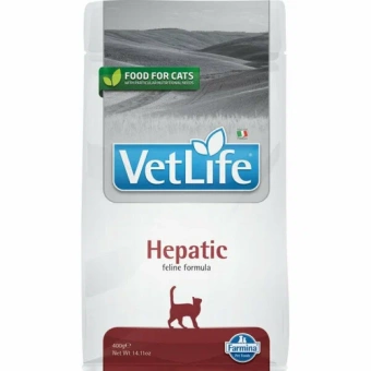 Farmina VetLife Hepatic при заболеваниях печени у кошек 400г фото, цены, купить