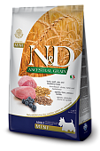 Farmina N&D LowGrain ADULT MINI низкозерновой с ягненком, черникой для мелких пород 2,5кг