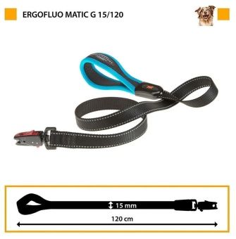 Поводок Ferplast для собак ErgoFluo Matic G15/120см Голубой фото, цены, купить