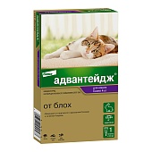 Адвантейдж для кошек  (4пип*0,8мл) 1 пипетка более 4кг фото, цены, купить
