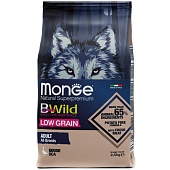 Monge BWild LOW GRAIN сухой для взрослых собак, из мяса гуся 2,5 кг фото, цены, купить