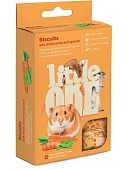 Лакомство Little One для грызунов Бисквиты Морковь и Шпинат 5*7г фото