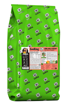ZooRing Mini Dog Exigent Телятина, рис, тыква для привередливых  собак мини пород 20кг фото, цены, купить