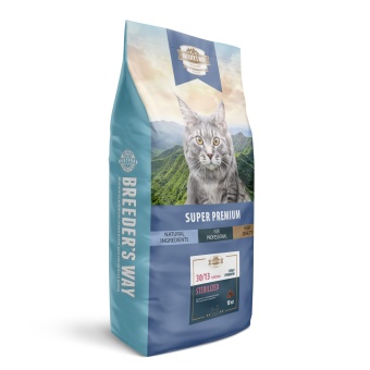 Breeder's Way Sterilized Полнорационный корм для стерилизованных кошек, телятина 10кг фото, цены, купить