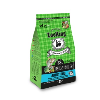 ZooRing Adult Dog Белая Рыба с рисом и брокколи с глюкозамином и хондроитином 2кг фото, цены, купить