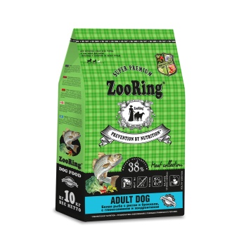 ZooRing Adult Dog Белая Рыба с рисом и брокколи с глюкозамином и хондроитином 10кг фото, цены, купить