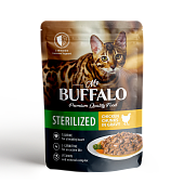 Mr.Buffalo пауч для стерилизованных кошек STERILIZED Соус Цыплёнок 85г фото, цены, купить