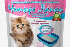Новинка - наполнитель Четыре лапки 