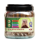 Green Qzin Мягкие мясные колбаски №5 телятина, утка 100шт 650г банка фото, цены, купить