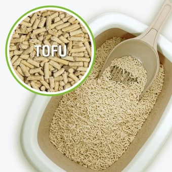 Наполнитель КОМОК комкующийся "Smart Cat Litter" TOFU 1,8кг фото, цены, купить