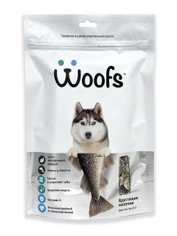 Рыбные лакомства WOOFS сушеное 100г фото, цены, купить