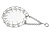 Каскад ошейник строгий  с вертлюгом 2,5мм 45см фото, цены, купить