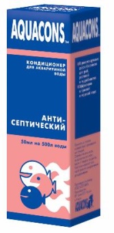 ЗООМИР AQUACONS Антисептический 50мл/500л  фото, цены, купить