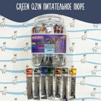 Питательное пюре для кошек Green Qzin