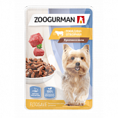 Zoogurman  пауч Говядина отборная для собак  85г фото, цены, купить