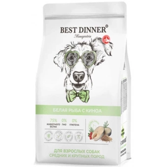 Best Dinner Monoprotein  Medium Maxi Fish&Quinoa для собак ср. и круп. пород с рыбой и киноа 2кг фото, цены, купить