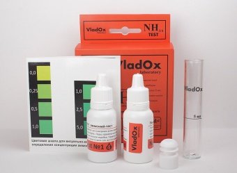VladOx ТЕСТ NH3 NH4 для Определения Аммонийного Азота  фото, цены, купить