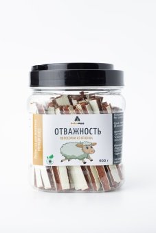 Лакомства Собакофф  ОТВАЖНОСТЬ (полосочки из ягненка) 600г фото, цены, купить