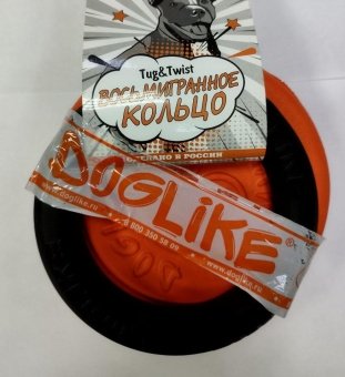 НАБОР Doglike Tug&Twist Кольцо 8-мигранное миниатюрн Чёрное 2шт+ Тарелка Doglike 17 см 1шт фото, цены, купить