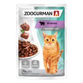 Zoogurman пауч 85г ягненок в соусе для стерилизованных кошек фото, цены, купить