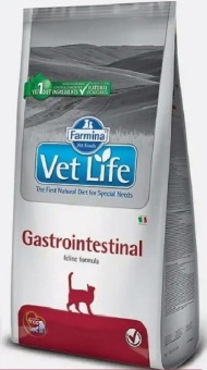 Farmina VetLife Gastro-Intestinal при желудочно-кишечных заболевании у кошек 400г фото, цены, купить