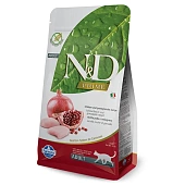Farmina N&D ADULT Chicken&Pomegranate беззерновой, курица, гранат для кошек 1,5кг фото, цены, купить
