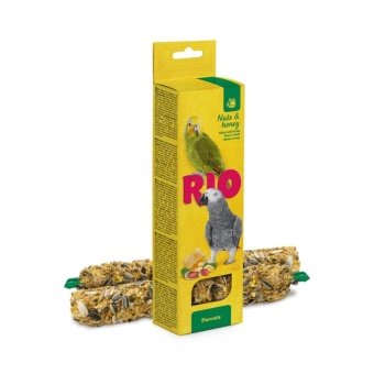 Лакомство RIO для попугаев Палочки с медом и орехами 2х90 г фото, цены, купить