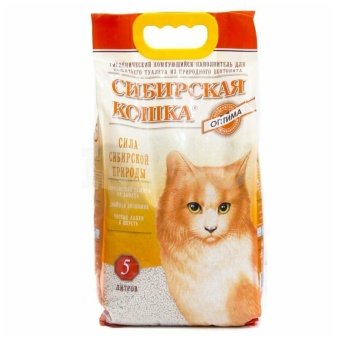 Сибирская Кошка "Оптима"  5л (комкующийся) фото, цены, купить
