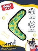 FANCY игрушка для собак "Бумеранг", с пищалкой и шуршалкой, 26х15х3.5 см, фото, цены, купить