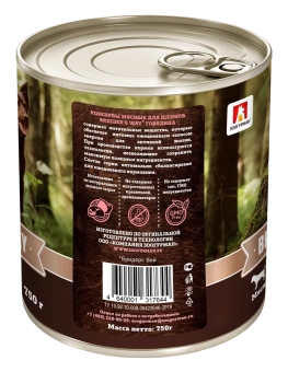 Breeder's Way консервы  750г с говядиной для щенков фото, цены, купить